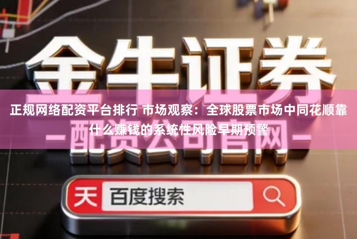 正规网络配资平台排行 市场观察:全球股票市场中同花顺靠什么赚钱的系统性风险早期预警