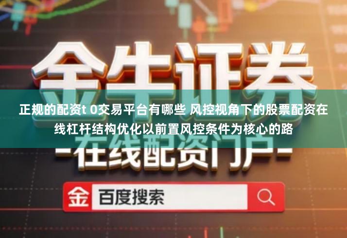 正规的配资t 0交易平台有哪些 风控视角下的股票配资在线杠杆结构优化以前置风控条件为核心的路